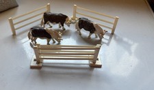 Britain’s  Vintage  Cattle And  fencing  1 Hereford Bull With Ring In Nose 2 Cow