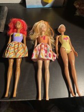 Lot of 3 Color Reveal Barbies