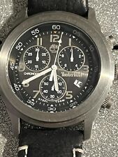 Mens Timberland Chronograph Watch. Original Leather Strap. Hardly Used