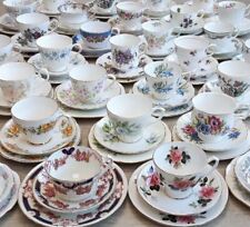 Vintage English Bone China Floral Tea Trios- Sold Individually -Cup Saucer Plate