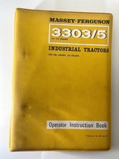 Massey Ferguson 3303/5 Industrial Tractor Operator Instruction Book Original