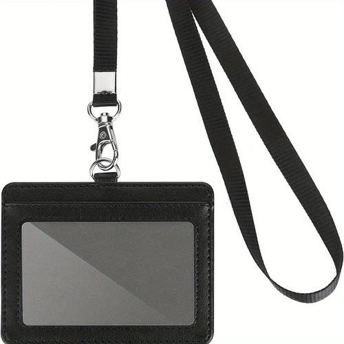 Leather vertical badge - pu,