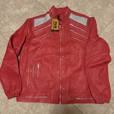 Real Red Leather Jacket