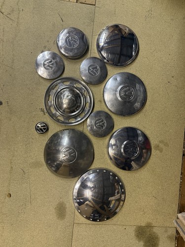 Vintage volkswagen hubcaps - vintage, vw