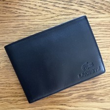Lacoste Black Leather Bifold