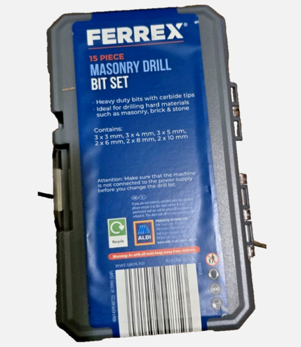 Ferrex masonry drill bit set - masonry,