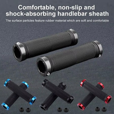 Bicycle Handle Bar Grips Double Lock On BMX MTB Mountain Bike Cycle Grip x2
