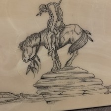 Pen And Ink  Drawing Of A
