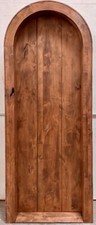 Rustic alder arched door solid