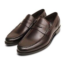 John White Dark Brown Formal Penny Loafer Shoes