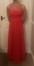 SIZE 8 CORAL COLOURED BEADED