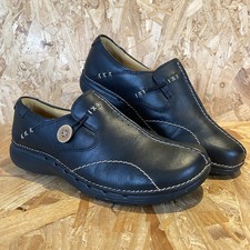 Clarks Un Loop Black Leather