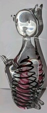 Large Art Glass Cat Figurine