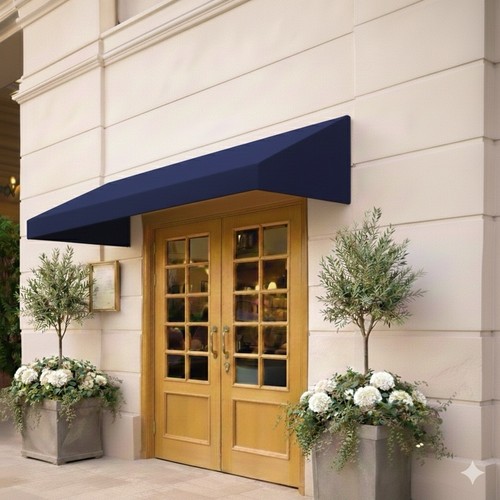 6ft wide navy blue awning - navy,