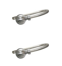 Silver Curtain Holdbacks Wall