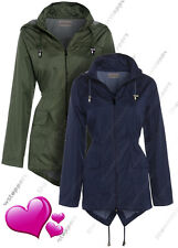NEW RAIN MAC Ladies PARKA Shower Womens Festival RAINCOAT Size 8 10 12 14 16