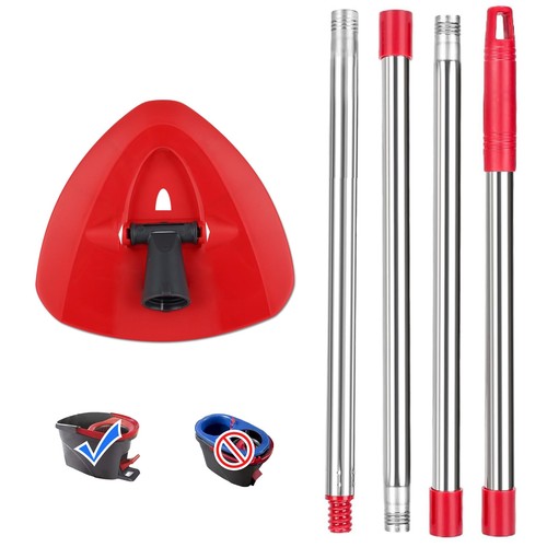 Red spin mop head - red, with