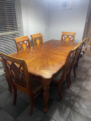 Solid oak dining table 6 - solid,