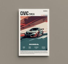 Honda Civic Type R Poster