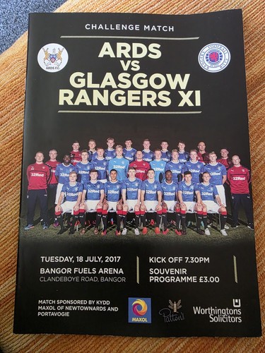 Ards glasgow rangers pre - glasgow,