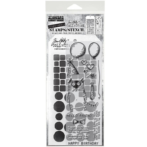 Tim holtz mixed media stamps - stamps, &