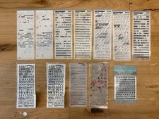 Mixed Dry Transfer Lettering