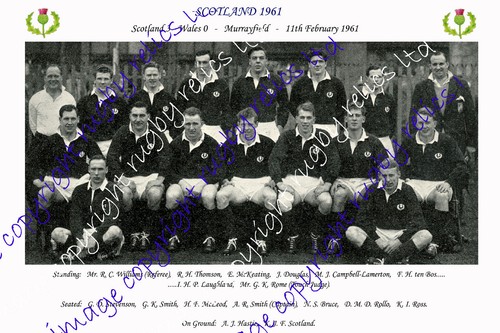 Scotland 1961 rugby team - 1961,