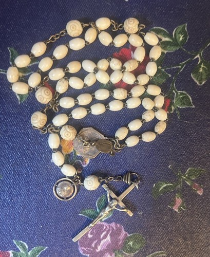 Antique french rosary chaplet - rosary,