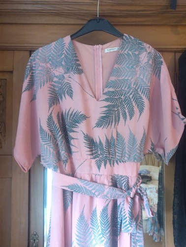 Lovely coral midi dress - midi,