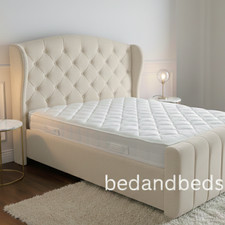 LUXURY GREY FABRIC DIVAN BED