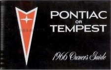 1966 Pontiac Owners Manual 66 Gto Tempest Lemans Bonneville Grand Prix Catalina