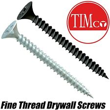 DRYWALL FINE THREADED SCREWS BUGLE HEAD DRYLINING WOOD FRAMEWORK STUDDING
