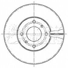 2x Brake Discs Vented For