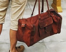Real Old Leather Duffle Bag