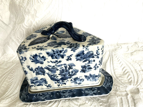 Vintage ironstone cobalt - , flow