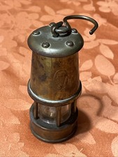 Vintage Brass Miners Lamp