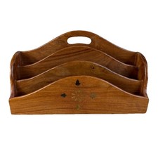 Vintage wooden letter tray - letter,