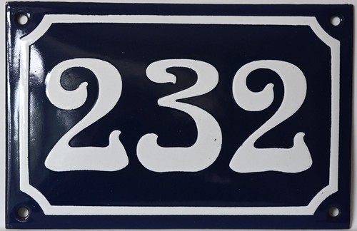 French house number - 232, door