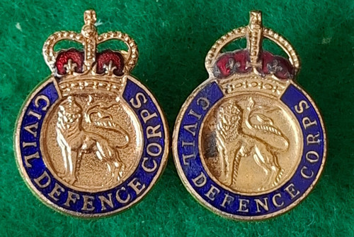 Civil defence corps - corps, lapel