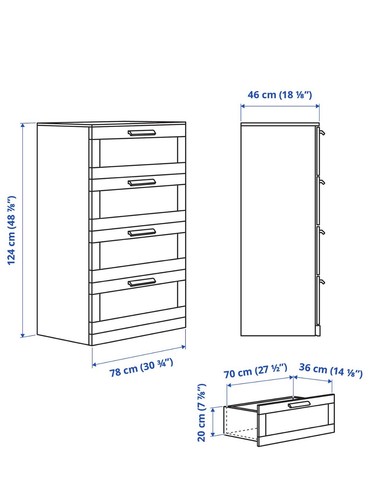 Ikea brimnes chest - brimnes, of