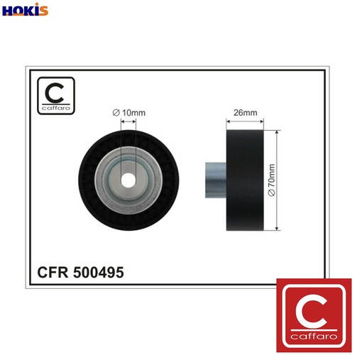 Deflectionguide pulley vribbed - pulley,