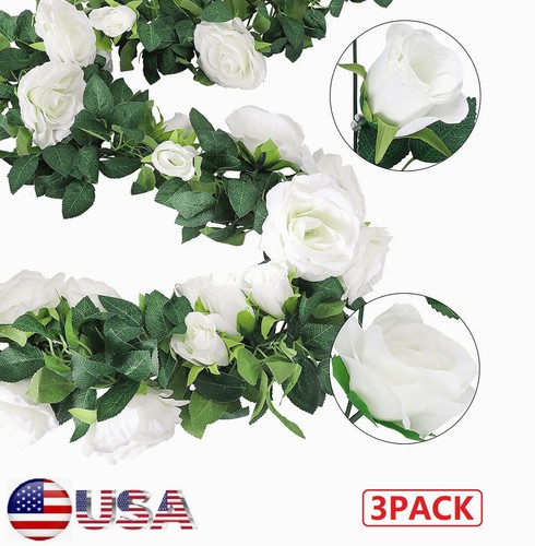 5ft artificial rose garlands - artificial,