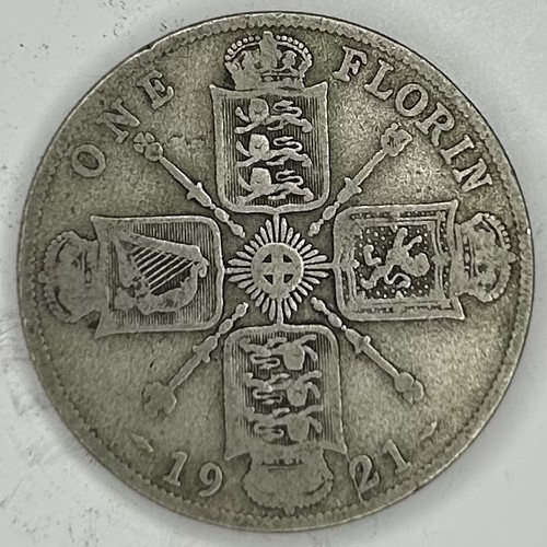 George silver florin 1921 - v,