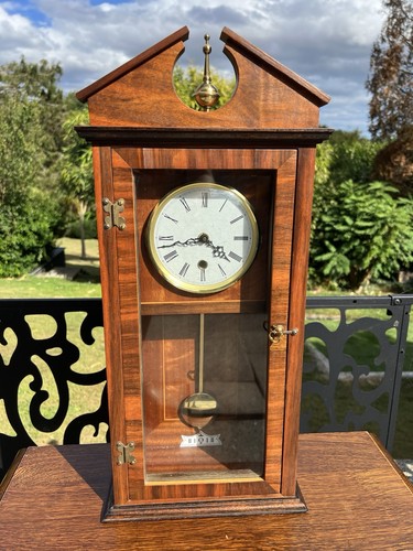 Wall clock flame wood veneers - wall,