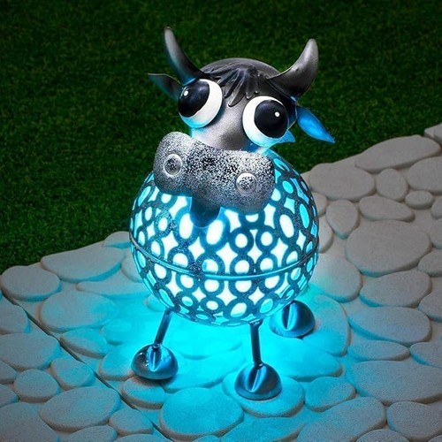 Cow metal scroll - metal,