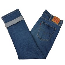 Levi’s 514 straight fit blue denim jeans W38” L32” #0184