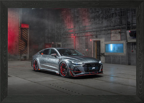 Silver audi rs7 with - with, red