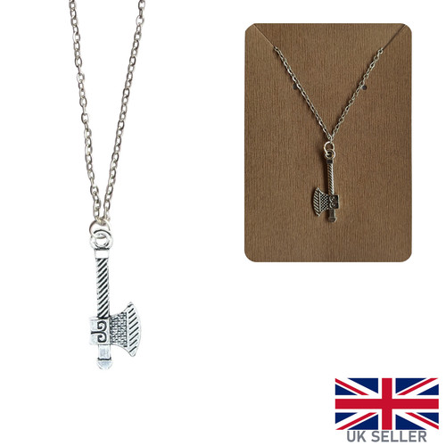 Metal axe necklace - necklace, viking