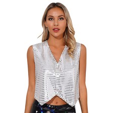 UK Womens Sequin Vest