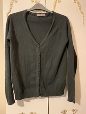 Zara Ladies Small Green khaki Buttoned Cardigan Worn But Still In Good Condition
